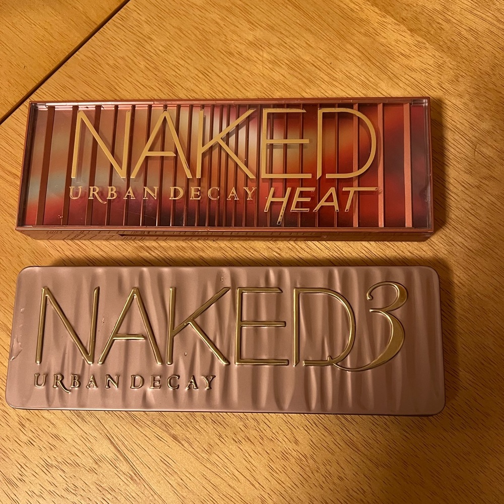 2x Urban Decay Eyeshadow Palette Naked Heat & Naked3